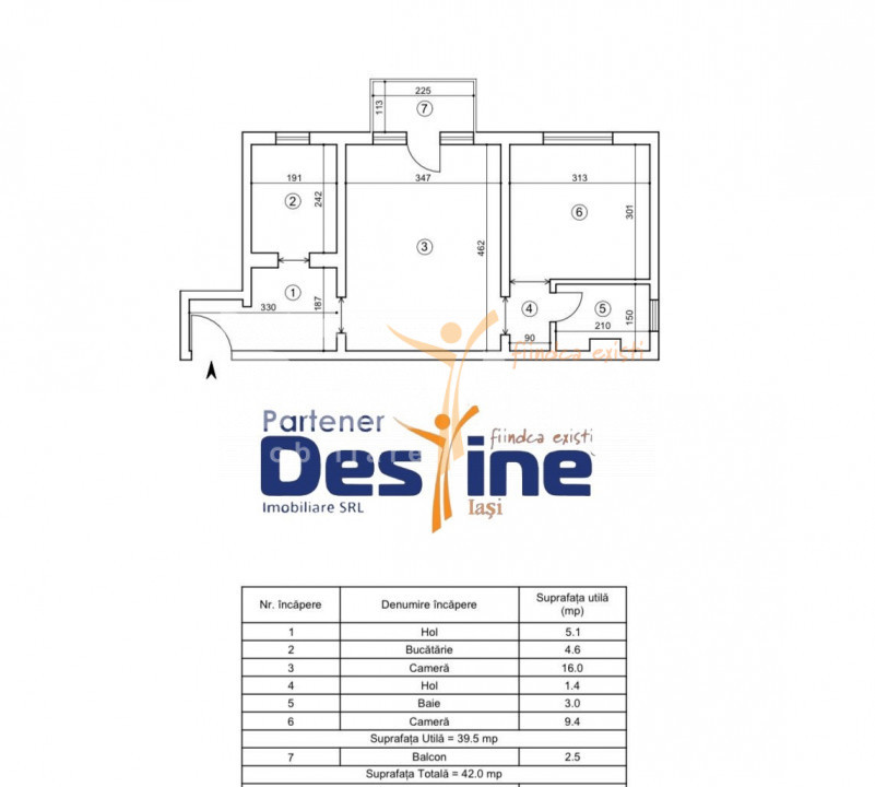 PACURARI , Apartament 2 camere, SEMIDECOMANDAT , 109.900 euro