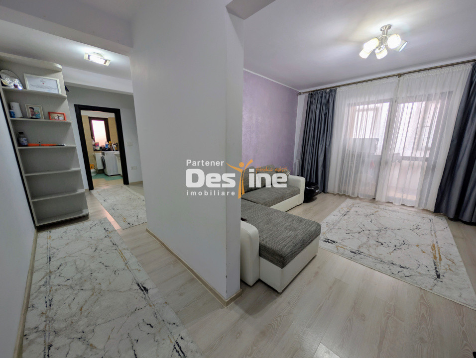 Apartament 2 camere decomandat 59 mp mobilat utilat geam la baie loc de parcare