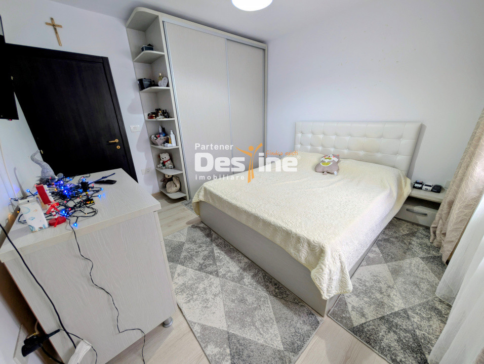 Apartament 2 camere decomandat 59 mp mobilat utilat geam la baie loc de parcare