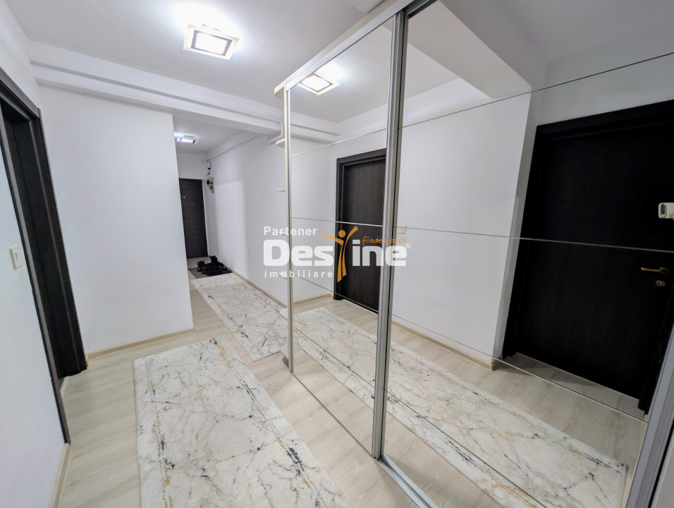 Apartament 2 camere decomandat 59 mp mobilat utilat geam la baie loc de parcare