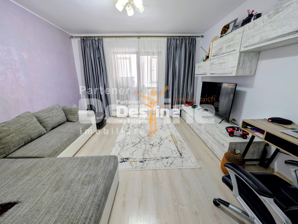Apartament 2 camere decomandat 59 mp mobilat utilat geam la baie loc de parcare