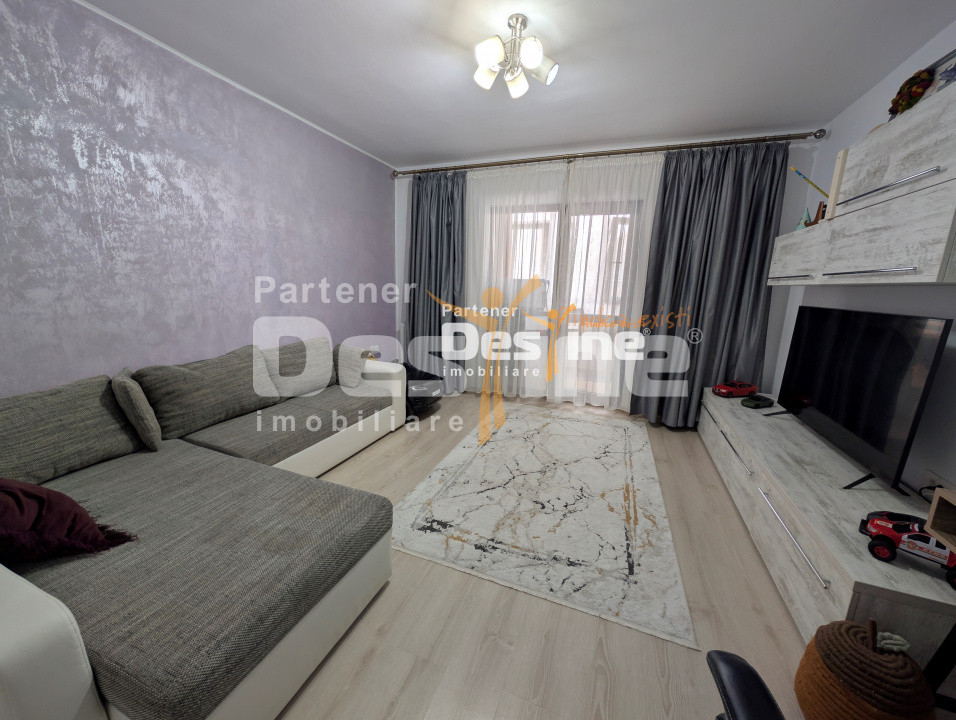 Apartament 2 camere decomandat 59 mp mobilat utilat geam la baie loc de parcare
