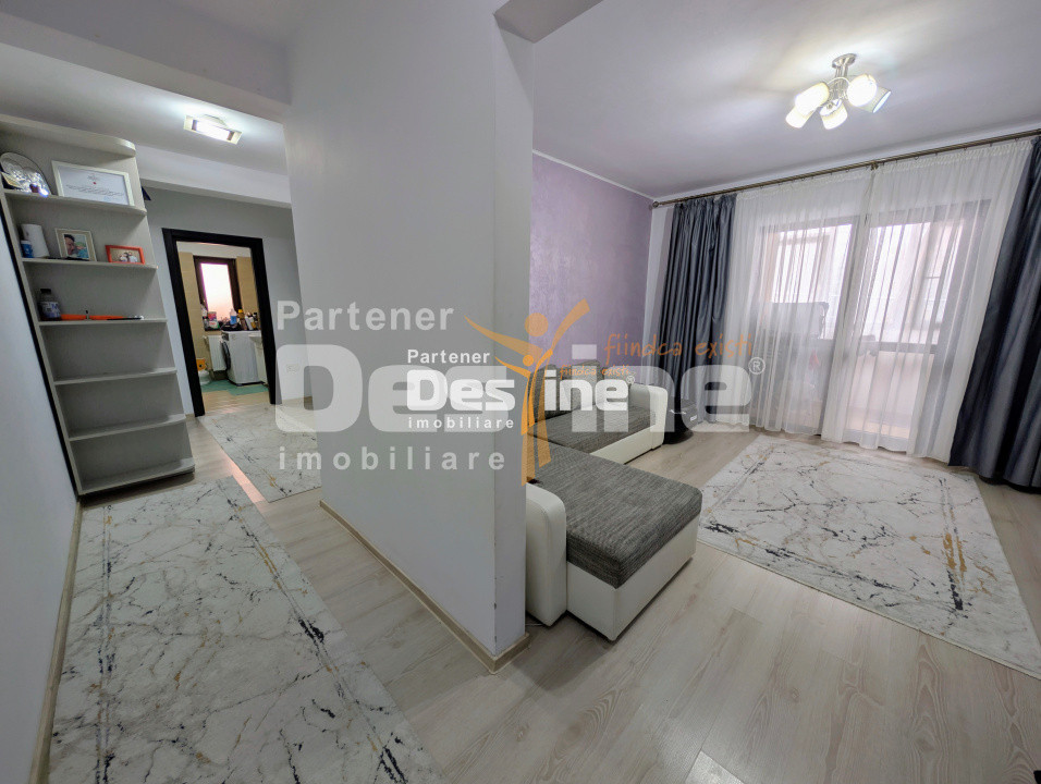Apartament 2 camere decomandat 59 mp mobilat utilat geam la baie loc de parcare
