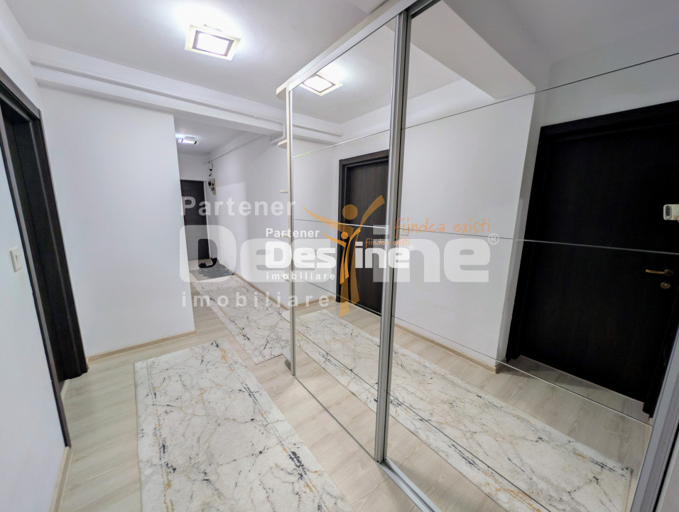 Apartament 2 camere decomandat 59 mp mobilat utilat geam la baie loc de parcare