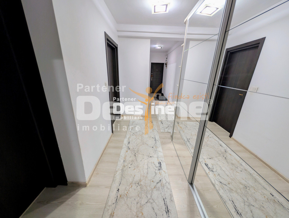 Apartament 2 camere decomandat 59 mp mobilat utilat geam la baie loc de parcare