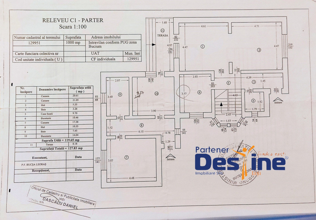 Vilă D+P+1+M 6 camere 180 mp cu 1000 mp teren și utilități, in spate Lidl Bucium