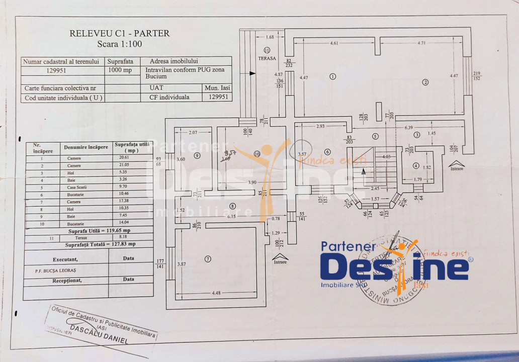 Vilă D+P+1+M 6 camere 180 mp cu 1000 mp teren și utilități, in spate Lidl Bucium