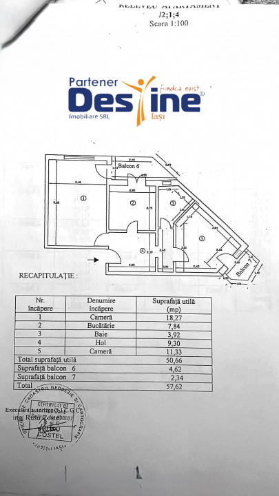Comision 0% - Apartament 2 camere decomandat 58 mp etaj 1 mobilat utilat CUG
