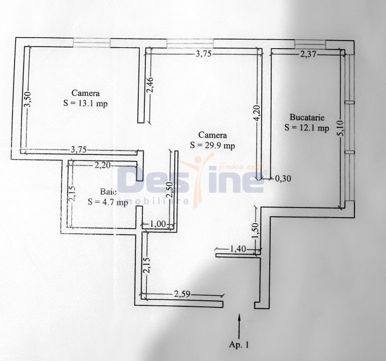 Apartament 2 camere, decomandat, la un pret excelent!