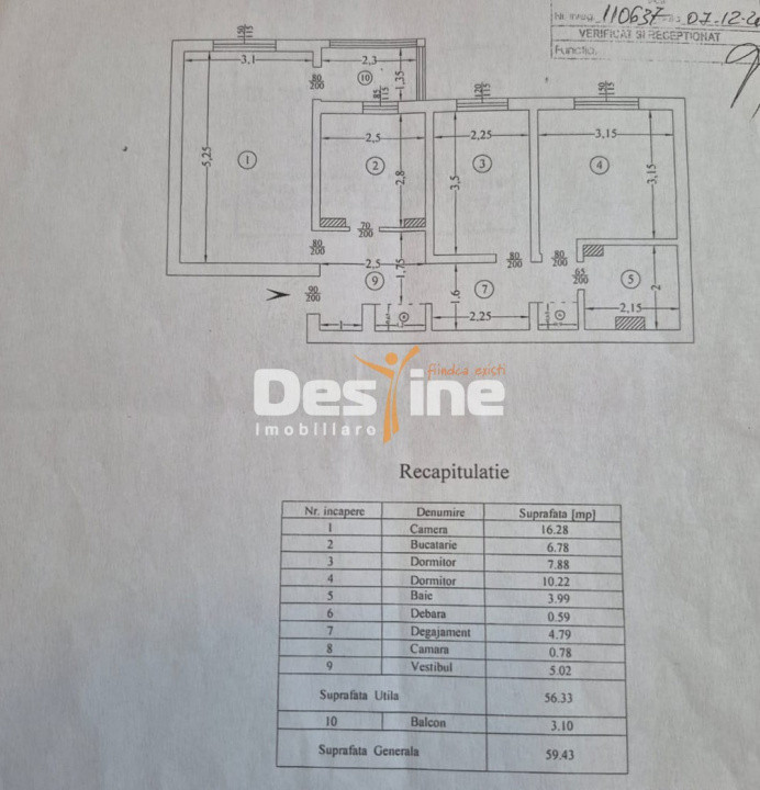 Dacia,Apartament cu 3 camere, 94.900 euro