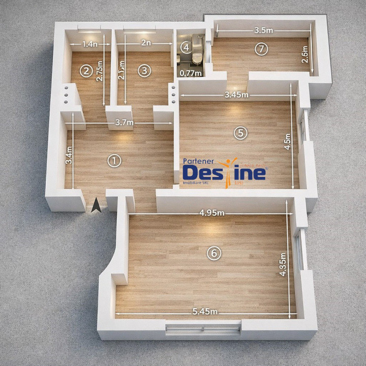 Ocazie Apartament 2 camere decomandat Copou Etaj 1 | Parcare | Ideal investiție