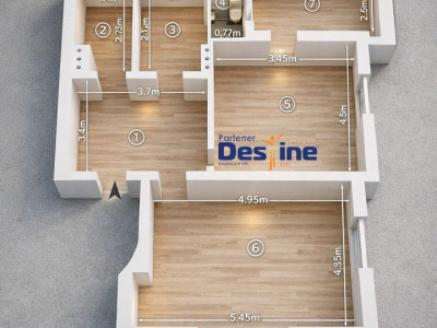 Ocazie Apartament 2 camere decomandat Copou Etaj 1 | Parcare | Ideal investiție