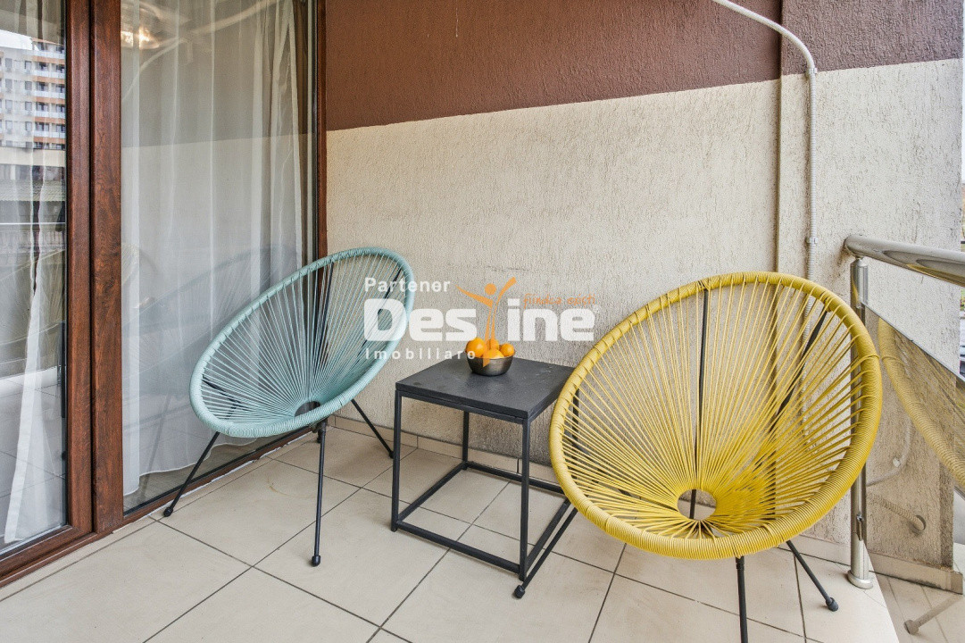 Studio 35mp, complet mobilat și utilat, AC, etaj 1/6 - 5 minute de Palas Mall