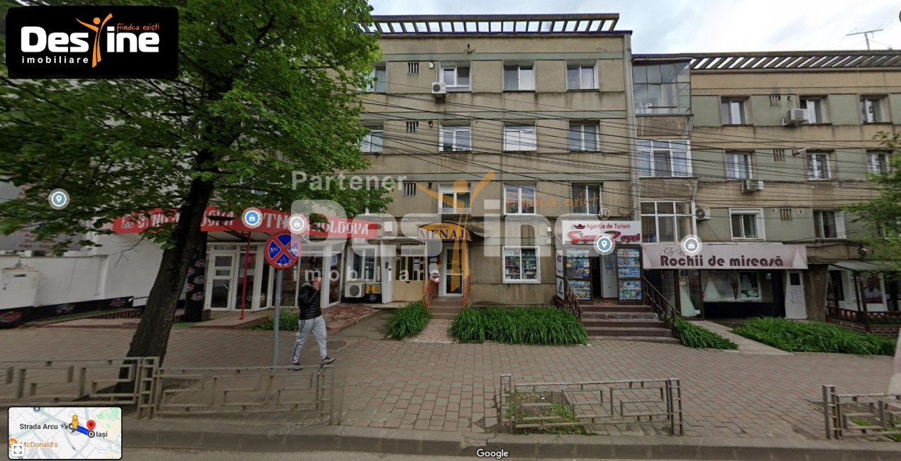 Centru Apartament 2 camere 41 mp etaj 2, partial mobilat baie cu geam renovat