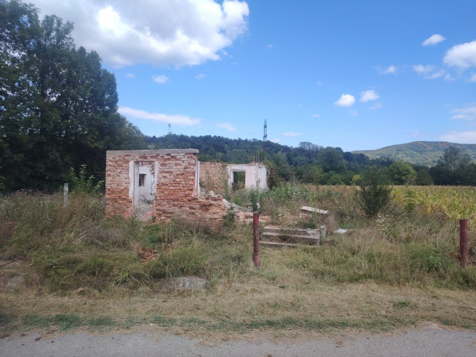 Teren intravilan 2.000 mp + construcții – Comuna Bunești, sat Treime