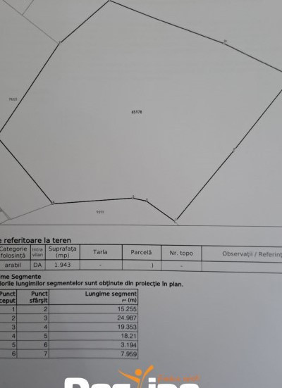  Comision 0%, Cornesti, Miroslava, Teren 1943 mp,  81.606 euro