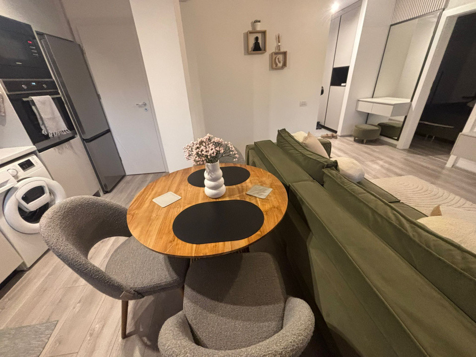 Studio mobilat, utilat calitate PREMIUM cu Balcon și Parcare – Imobil de Vis!