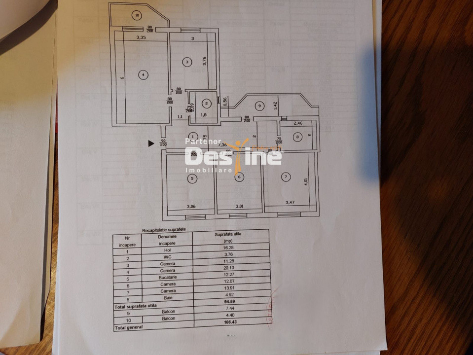 Nicolina - Apartament 4 camere, 106 mp, decomandat, mobilat și utilat, etaj 1/4