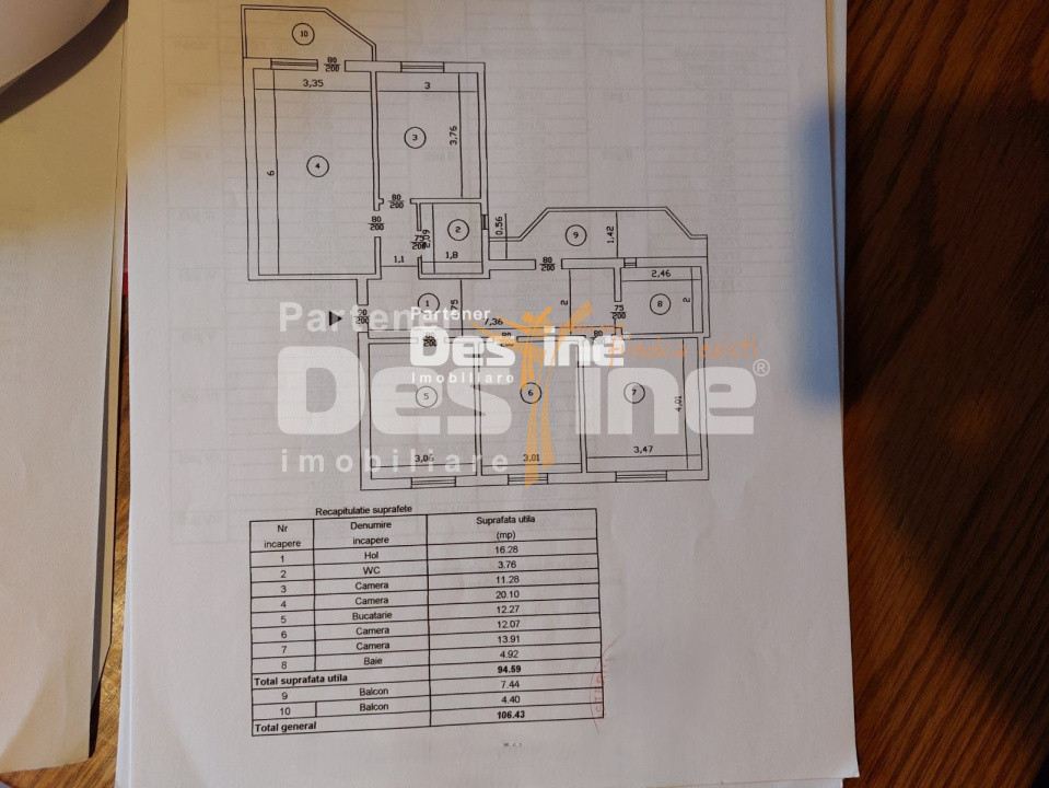 Nicolina - Apartament 4 camere, 106 mp, decomandat, mobilat și utilat, etaj 1/4