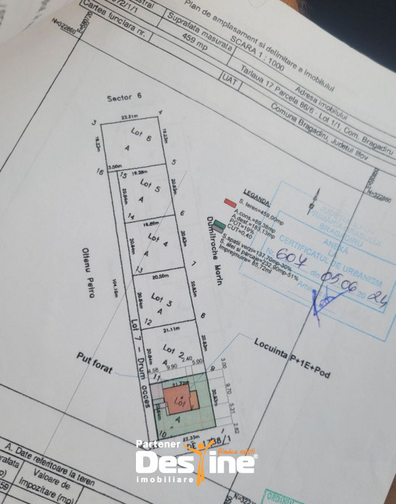 Teren intravilan 459mp, utilitati in apropriere, Bragadiru