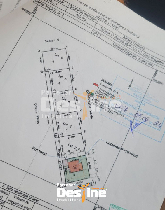 Teren intravilan 459mp, utilitati in apropriere, Bragadiru