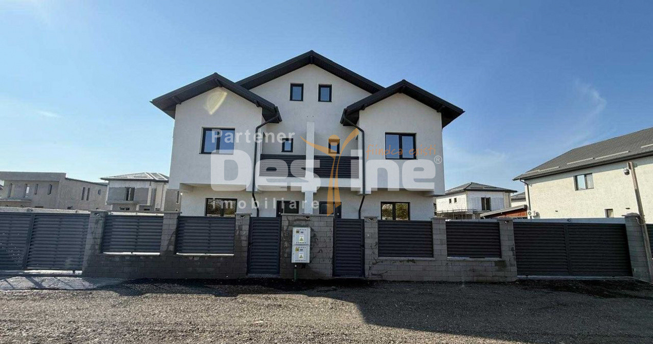 Vila tip duplex, finisaje la alegere, curte, Bragadiru