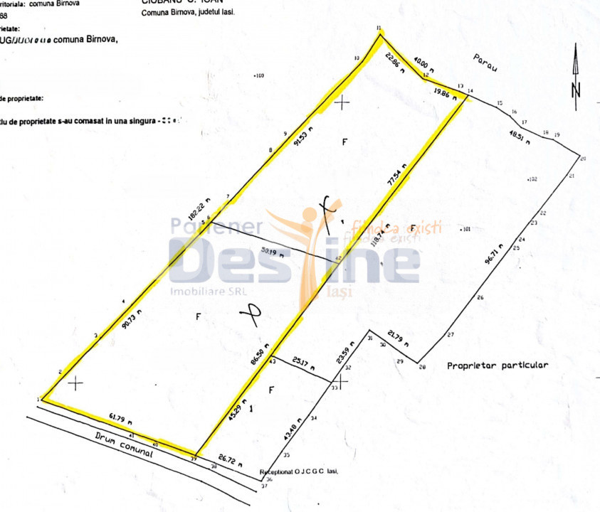 Teren intravilan 8000mp, Comuna Bârnova Iași
