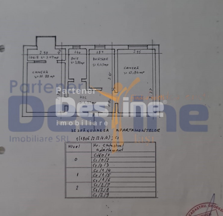 VALEA LUPULUI , Apartament 2 camere, decomandat