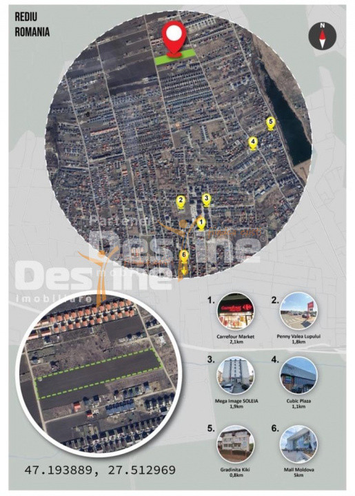 Rediu, teren intravilan 700 mp, platoul Beldiman