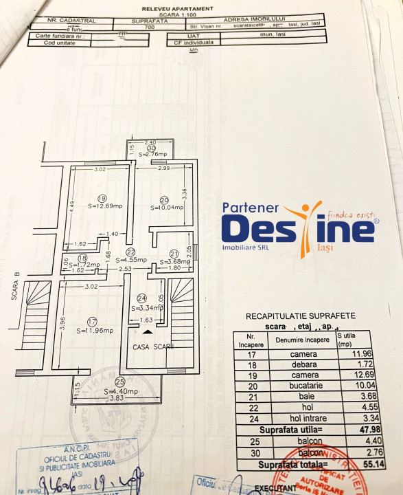 Comision 0% Apartament 2 camere 55 mp 2 balcoane mobilat loc de parcare Vișan