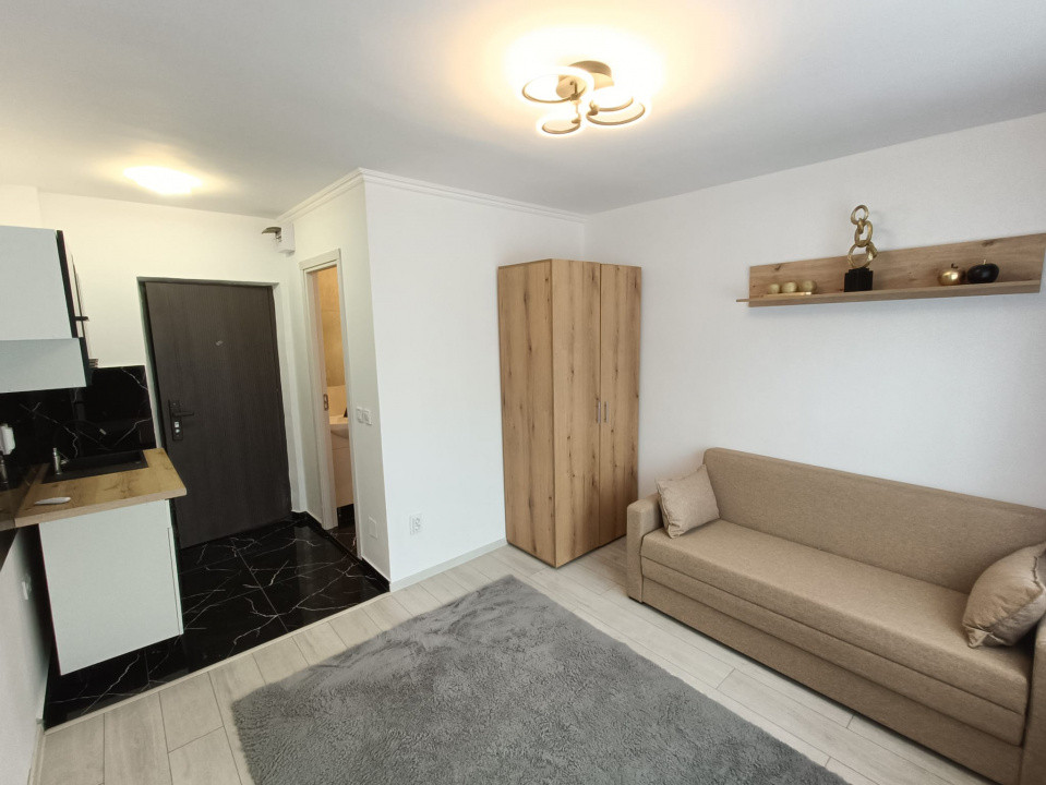 Bularga - Garsonieră 17 mp, etaj 1, renovată complet, bucătărie pe comandă