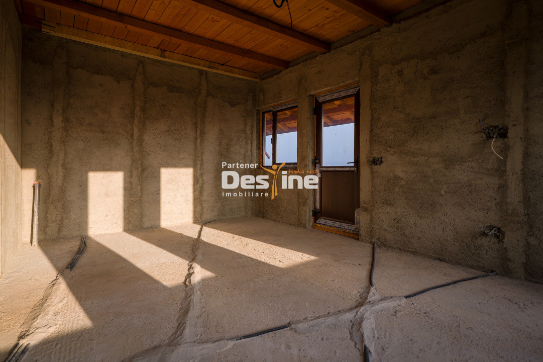 Comision 0% Casă individuală la roșu 75 mp P+POD 570 mp teren canalizare Ciurea 