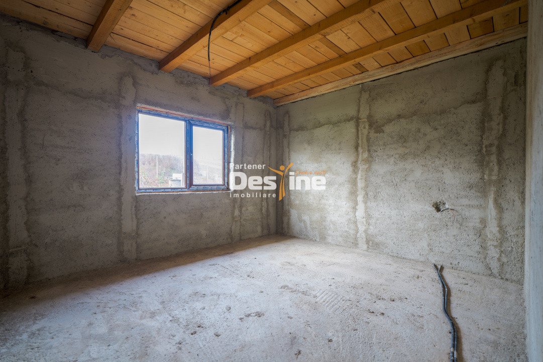 Comision 0% Casă individuală la roșu 75 mp P+POD 570 mp teren canalizare Ciurea 