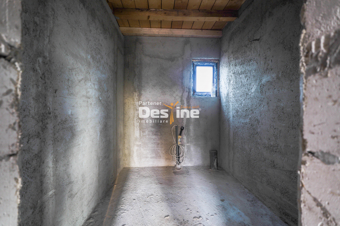 Comision 0% Casă individuală la roșu 75 mp P+POD 570 mp teren canalizare Ciurea 