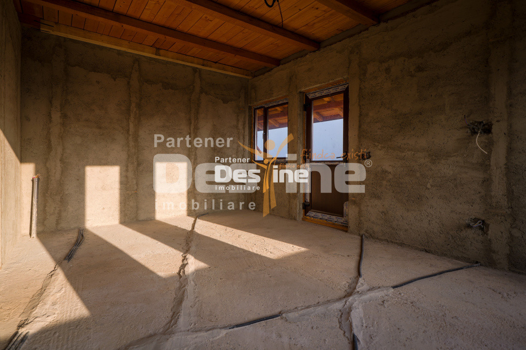 Comision 0% Casă individuală la roșu 75 mp P+POD 570 mp teren canalizare Ciurea 