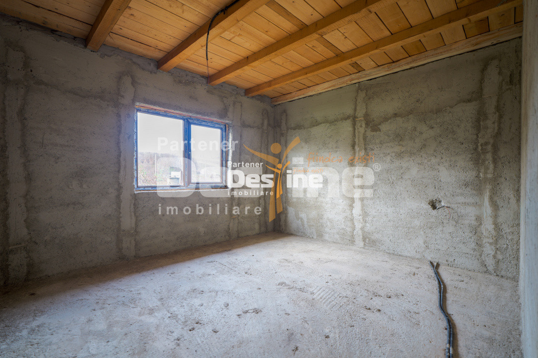 Comision 0% Casă individuală la roșu 75 mp P+POD 570 mp teren canalizare Ciurea 