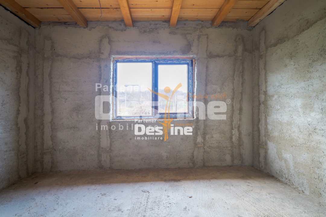 Comision 0% Casă individuală la roșu 75 mp P+POD 570 mp teren canalizare Ciurea 