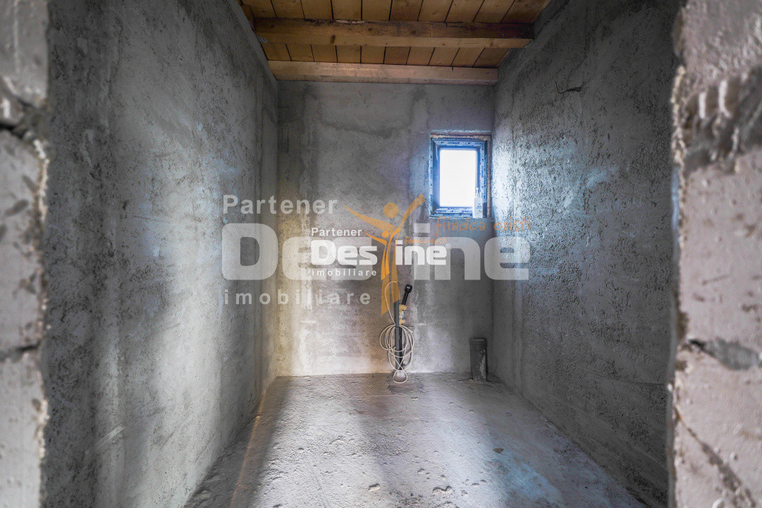 Comision 0% Casă individuală la roșu 75 mp P+POD 570 mp teren canalizare Ciurea 