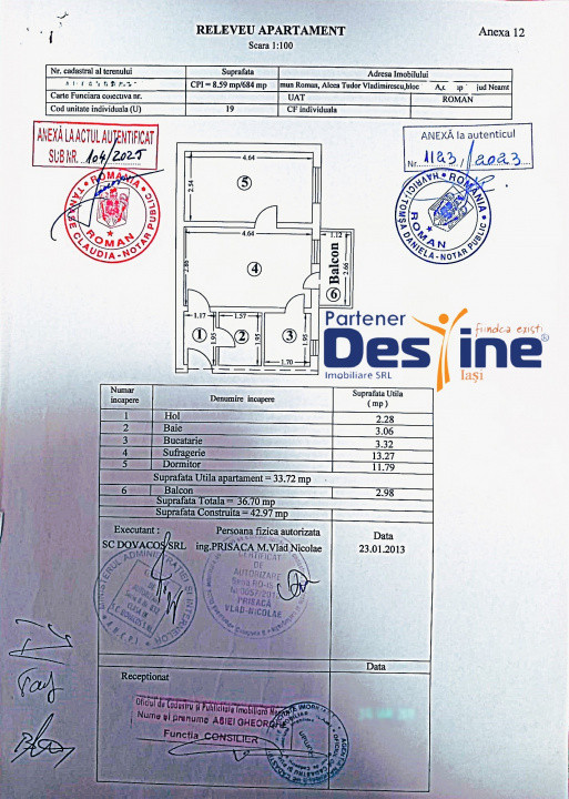 Apartament 2 camere 37 mp renovat mobilat utilat Tudor Vladimirescu, Roman