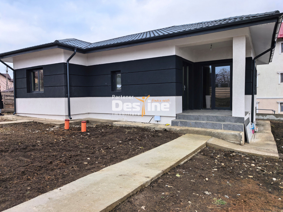 Casă tip mediteranean 75 mp P+POD edificată 2024 500 mp TEREN - HORPAZ