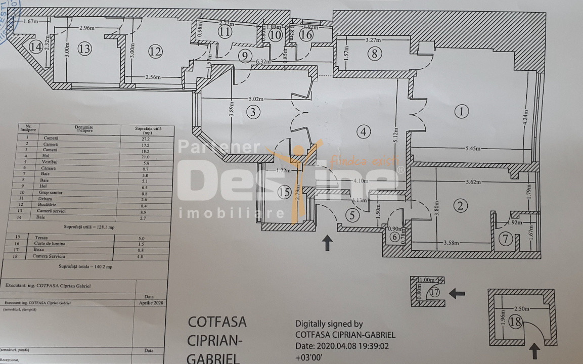 Calea Victoriei | Apartament 140 mp, 5 camere | Imobil Art Deco 