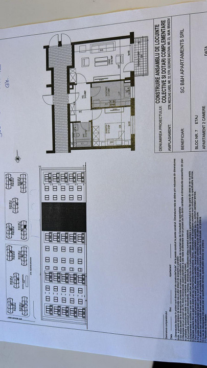 Apartament cu 2 camere mobilat utilat, cu loc de parcare parcare, zona Coresi
