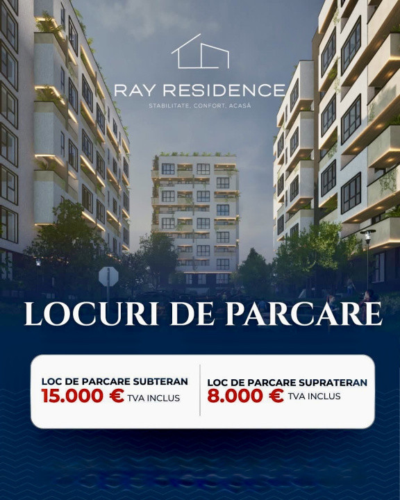 Apartament 3 camere, complex rezidențial 