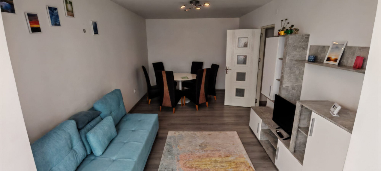 Apartament cu 2 camere, suprafata de 50 mp, mobilat si utilat disponibil imediat