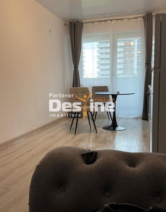 Apartament 2 camere open space complet mobilat si utilat + balcon spatios
