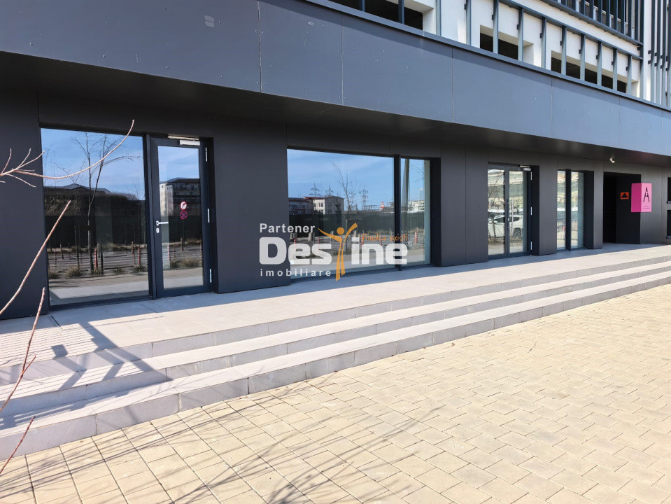 Spatiu Comercial 217 mp parter + 2 parcari la intrare in Cartierul Silk District