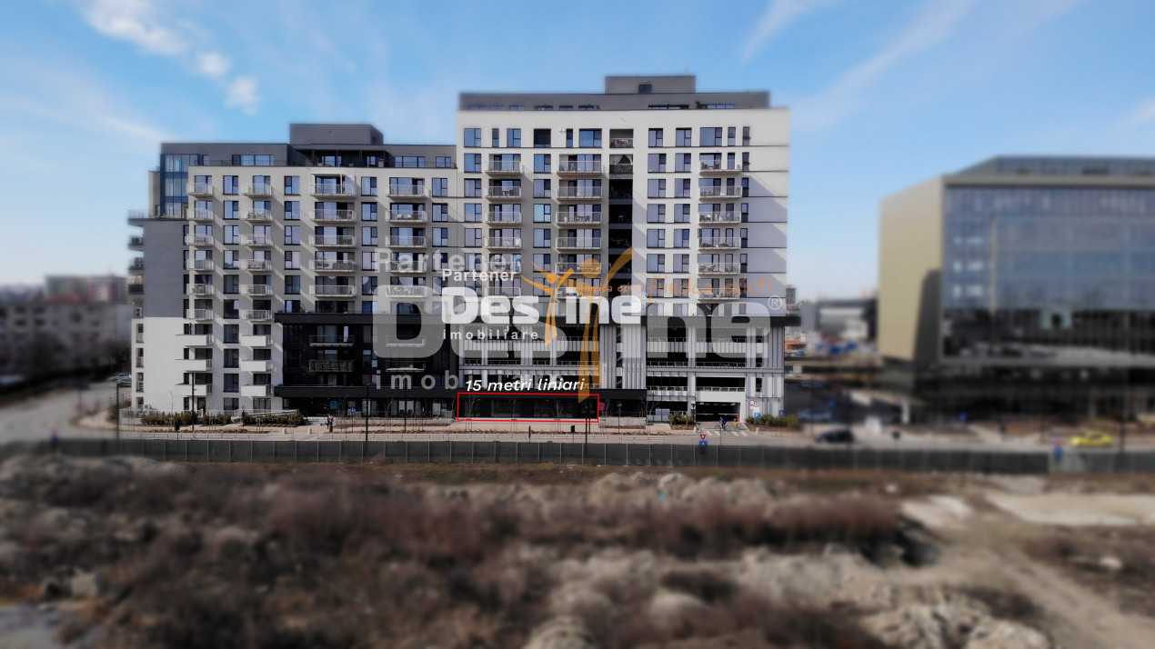 Spatiu Comercial 217 mp parter + 2 parcari la intrare in Cartierul Silk District