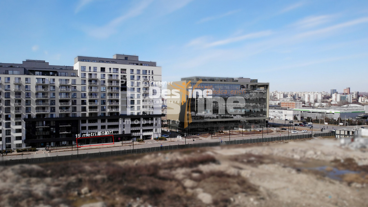 Spatiu Comercial 217 mp parter + 2 parcari la intrare in Cartierul Silk District
