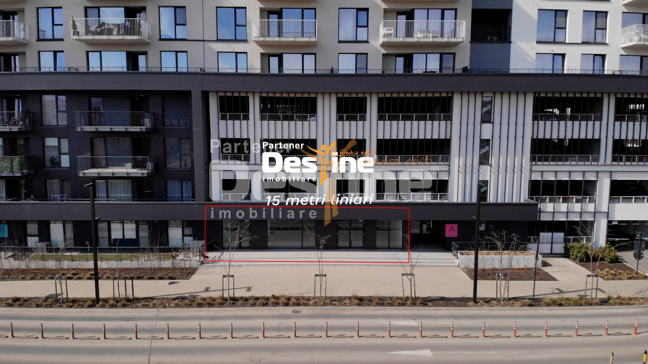 Spatiu Comercial 217 mp parter + 2 parcari la intrare in Cartierul Silk District