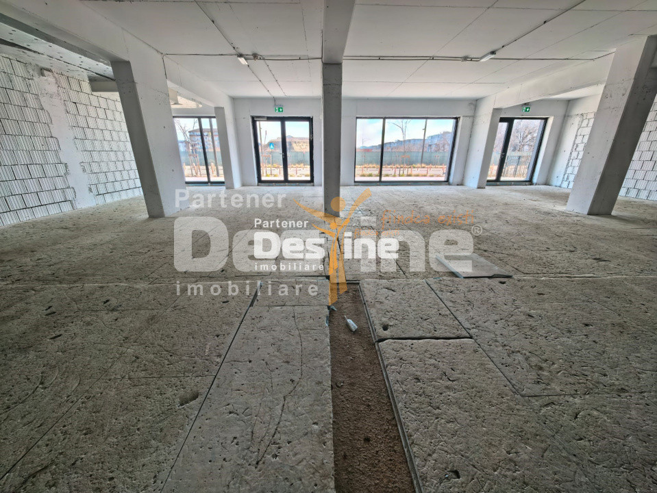 Spatiu Comercial 217 mp parter + 2 parcari la intrare in Cartierul Silk District